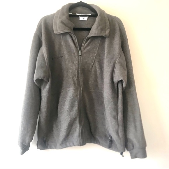 Columbia Fleece Men's Sz Small Gray Zip Up Jacket - Picture 1 of 6